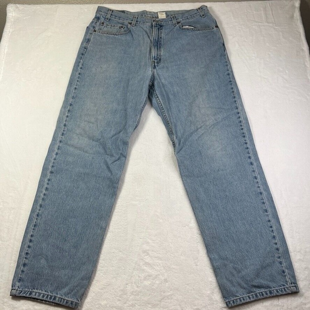 Vintage Levis 550 Jeans Men's 40x32 (36x31) Blue Straight Fit Cotton Light Wash